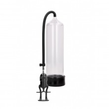 Прозрачная ручная вакуумная помпа «Deluxe Beginner Pump», Shots media PMP003TRA, из материала пластик АБС, длина 21 см., со скидкой