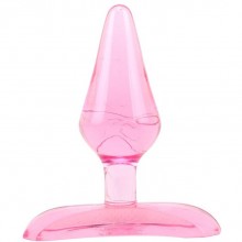 Розовая анальная пробка «Gum Drops Plug» с широким ограничителем в основании, общая длина 6.6 см, Chisa CN-331410080, бренд Chisa Novelties, из материала ПВХ, длина 6.6 см.