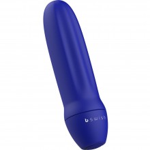 Синяя рельефная вибропуля «Bmine Basic Reflex», общая длина 7.6 см, Bswish BSBMC1160, бренд B Swish, из материала пластик АБС, длина 7.6 см.
