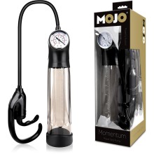 Помпа для увеличения пениса «Mojo Momentum» с манометром, MOJO-002, из материала пластик АБС, длина 24.5 см., со скидкой