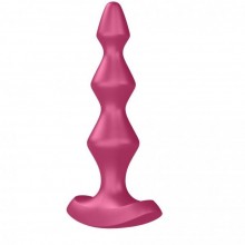 Анальный вибростимулятор-елочка Satisfyer «Lolli Plug 1» розового цвета, минимальный диаметр 1.1 см, рабочая длина 11.5 см, 4003207berry, из материала силикон, цвет розовый, длина 14 см.