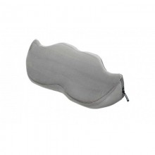 Подушка для любви «Mustache Wedge» в форме усов, серая микрофибра, Liberator 14975405, из материала ткань, цвет серый, длина 60 см.