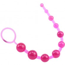 Анальная цепочка «Sassy Anal Beads», розовая, Chisa CN-331223110, бренд Chisa Novelties, из материала ПВХ, цвет розовый, длина 26.3 см., со скидкой