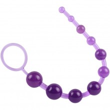 Анальная цепочка «Sassy Anal Beads», фиолетовая, Chisa CN-331223171, из материала ПВХ, длина 26.3 см., со скидкой
