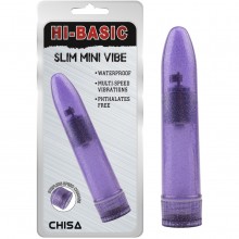 Мини-вибратор «Slim Mini Vibe Purple», цвет фиолетовый, CN-671143214, бренд Chisa Novelties, из материала пластик АБС, длина 13.2 см.