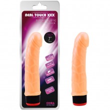 Вибратор «Vibe Cock-Flesh», телесного цвета, с плавной вибрацией, CN-101896278, бренд Chisa Novelties, из материала TPE, длина 18 см., со скидкой