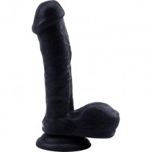 Фаллоимитатор «Gentle Black Penis Black», цвет черный, строгий и брутальный, CN-711754374, бренд Chisa Novelties, из материала ПВХ, длина 19 см.