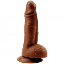 Фаллоимитатор «Mighty Ravage Penis Brown, Chisa», цвет коричневый, на присоске, CN-711714795, бренд Chisa Novelties, из материала ПВХ, длина 19.5 см.