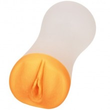 Ультрамягкий мастурбатор «The Gripper Deep PUSSY Grip», цвет золотой, SE-0931-45-3, бренд CalExotics, цвет прозрачный, длина 17 см.