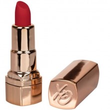 Перезарежаемый миниатюрный вибромассажер в виде помады «Hide & Play Rechargeable Lipstick», цвет красный, SE-2930-30-2, бренд CalExotics, из материала силикон, длина 8.2 см., со скидкой