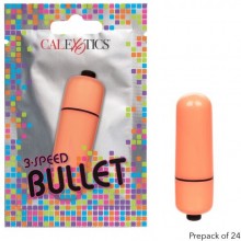 Набор оранжевых вибропуль «3-Speed Bullet», 24 шт., California Exotic Novelties SE-8000-55-3, бренд CalExotics, из материала пластик АБС, цвет оранжевый, длина 6.2 см.