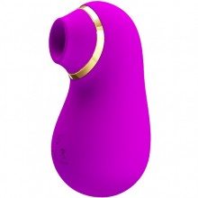 Вакуумный стимулятор клитора «Emily», перезаряжаемый, цвет фиолетовый, MC33, бренд Baile, из материала силикон, длина 9 см., со скидкой