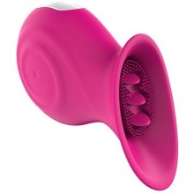 Клиторальный стимулятор «Pleasure Snail» для оргазма, цвет розовый, Dream Toys Vibes Of Love 21590, из материала силикон, длина 9.4 см.