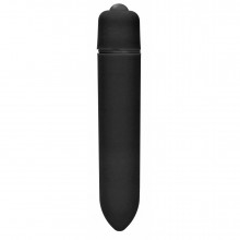 Черная сверхмощная вибропуля «Speed Bullet», длина 9.3 см., Shots media BGT005BLK, из материала пластик АБС, цвет черный, длина 9.3 см.