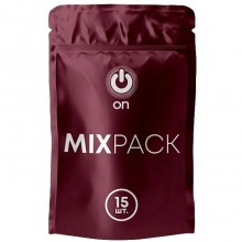 Набор из 12 ароматизированных презервативов «On Mix pack» + 3 ультратонких презерватива, 15 шт., R&s gmbh ON mix 12+3 шт., бренд R&S Consumer Goods GmbH, из материала латекс, со скидкой