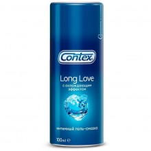Интимный гель-смазка Contex «Long Love» с охлаждающим эффектом, объем 100 мл, 3121238, 100 мл., со скидкой