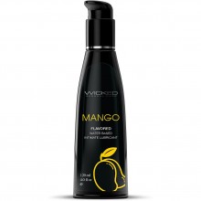 Лубрикант со вкусом тропического манго «Wicked Aqua Mango», 90464, из материала водная основа, 60 мл., со скидкой