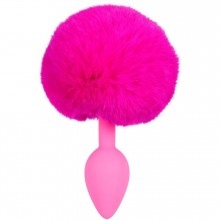 Анальная втулка с кроличьим хвостиком «Colorful Joy Bunny Tail», розовая, общая длина 13 см, You2Toys 5182120000, бренд Orion, длина 7 см., со скидкой