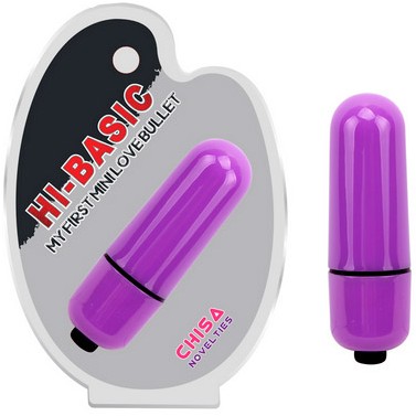 Компактная вибропуля с 7 режимами «My First Mini Love Bullet», цвет сиреневый, Chisa Novelties CN-390900191, цвет фиолетовый, длина 5.5 см., со скидкой