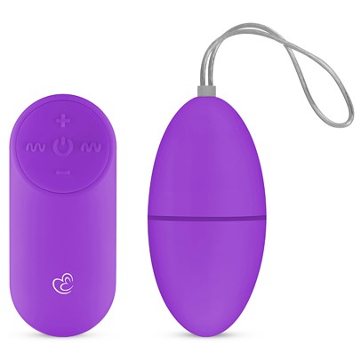 Фиолетовое виброяйцо «Vibrating Egg» с пультом ДУ, EDC ET001PUR, бренд EDC Collections, из материала пластик АБС, коллекция Easy Toys, длина 6 см., со скидкой