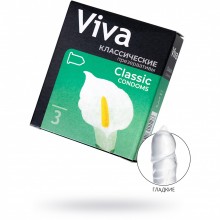 Классические презервативы «Viva», 3 шт, латекс, длина 18.5 см, 581, бренд CPR GmbH, длина 18.5 см.