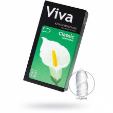 Презервативы «Viva Классические», 12 шт, латекс, длина 18.5 см, 631, со скидкой