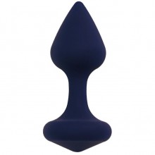 Идеальная анальная пробка «Exo S», цвет темно-синий, Le Frivole Costumes 06154S, из материала силикон, длина 7.5 см., со скидкой