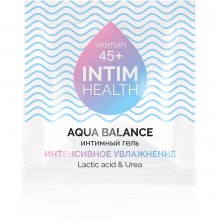 Интимный гель на водной основе «Intim health Aqua balance» для интенсивного увлажнения, 3 гр., Биоритм lb-31002t, 3 мл., со скидкой