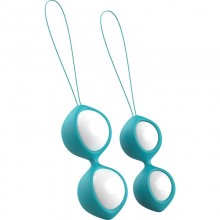 Вагинальные шарики «Bfit Classic Jade» цвет бело-голубой, B Swish BSCFI0075, из материала силикон, цвет бирюзовый, длина 7.8 см.