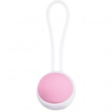 Вагинальный шарик «Jiggle Balls »с петлй, диаметр 3.5 см, цвет розовый, EDC Collections ET250PNK, из материала TPE, диаметр 3.5 см., со скидкой