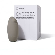 Стимулятор клитора «Carezza» с имитацией прикосновения, цвет серый, Lora di Carlo LDCZ-0201, из материала силикон, длина 10.6 см., со скидкой
