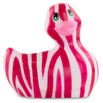 Вибратор в форме утенка «I Rub My Duckie 2.0 Wild», розово-красный, Big Teaze Toys E29018, из материала пластик АБС, длина 7.5 см.