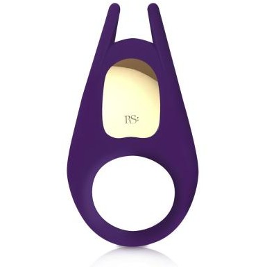 Перезаряжаемое эрекционное вибро-кольцо «Pussy & The Knight» фиолетового цвета, Rianne S E27856, из материала силикон, диаметр 3.2 см.