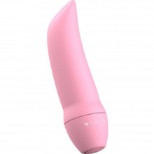 Стимулятор клитора «Bmine Basic Curve Azalea» цвет розовый, B Swish BSBMR1207, из материала TPU, длина 7.6 см.
