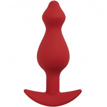 Анальная пробка для ношения «Libra М», цвет бордовый, Le Frivole Costumes 06153 M, длина 11.3 см., со скидкой