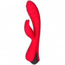 Вибратор-кролик «Lepus» с ребрышками, цвет красный, Le Frivole Costumes 06114 One Size, из материала силикон, длина 21.2 см., со скидкой