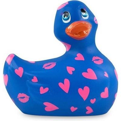 Вибратор-уточка «I Rub My Duckie 2».0, сине-фиолетовый, Big Teaze Toys E29014, из материала ПВХ, длина 7.5 см., со скидкой