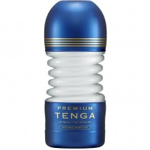 Мастурбатор с вращением «Tenga Premium Rolling Head Cup», KAZ973309, цвет белый, длина 15.5 см., со скидкой