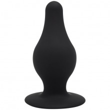 Анальная пробка маленькая «SileXD Model 2», цвет черный, Adrien Lastic 230696, из материала силикон, длина 7.2 см., со скидкой
