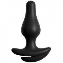 Необычные трусики с анальной пробкой «Hookup Panties Crotchless Love Garter», цвет черный, размер S-L, PipeDream 4823-23 PD, из материала силикон, длина 9.4 см., со скидкой
