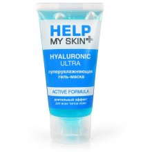 Суперувлажняющая гель-маска для лица «Help my skin hyaluronic», Биоритм LB-25027, 60 мл., со скидкой