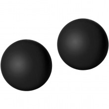 Черный вагинальные шарики «Black Rose Blooming Ben Wa Balls», Doc Johnson 2302-01, диаметр 2.2 см., со скидкой