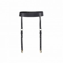 Черный пояс с пажами «Maze Suspender Belt», Bijoux Indiscrets 0221