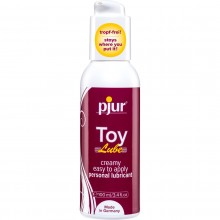 Лубрикант для использования с игрушками «Woman Toy Lube» на гибридной основе, 100 мл, Pjur 13070, из материала водно-силиконовая основа, 100 мл., со скидкой