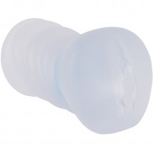 Реалистичный мастурбатор-вагина из полупрозрачного термопластичного эластомера, Orion 5379340000, цвет белый, длина 15.5 см.