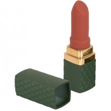 Минивибратор «Emerald Love Luxurious Lipstick» в виде губной помады, цвет зеленый, Orion 5518800000, длина 8.5 см., со скидкой