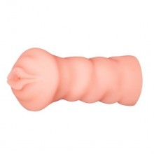Мастурбатор вагина с реалистичной внутренней текстурой «Crazy Bull», цвет телесный, Baile BM-009132U, из материала TPR, длина 13.5 см., со скидкой
