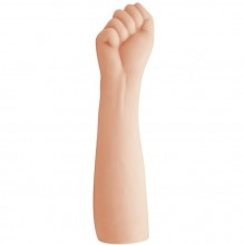 Фаллоимитатор для фистинга «Iron fist» в виде руки с кистью, телесный, Baile BW-007039R, из материала TPR, длина 36 см., со скидкой