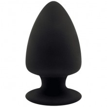 Анальная пробка маленькая «Premium Silicone Plug XS», цвет черный, Adrien Lastic 230498, из материала силикон, длина 8 см., со скидкой