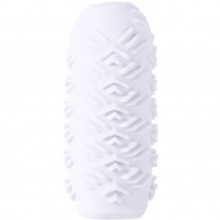 Мастурбатор с двусторонним рельефом «Marshmallow Maxi Candy White», Lola Toys 8074-01lola, из материала TPE, диаметр 5.4 см., со скидкой